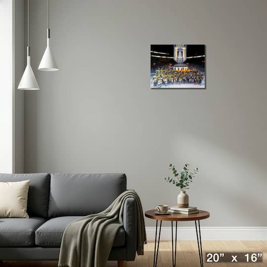 Vegas Golden Knights 16" x 20" Canvas Banner Raising Team Posed-H 20" x 16"